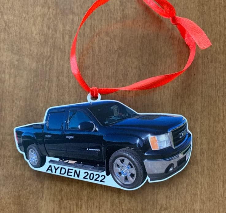 Adorno de Navidad con foto personalizada para los amantes de las carreras de arrastre, 3.5 x 3.5, decoración de árbol de Navidad, cumpleaños de