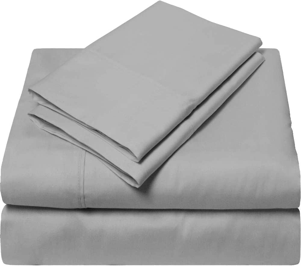 Juego de sábanas de 4 piezas, 100% algodón, 800 hilos, lujosas, para cama de agua con bolsillo profundo de 15 pulgadas, tamaño súper individual,