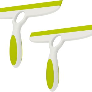 EHOMGUI – Escobilla para puerta de cristal de ducha, limpiador de ventanas de 10 pulgadas con gancho, escobilla multiusos para paredes de ducha de EHOMGUI – Escobilla para puerta de cristal de ducha, limpiador de ventanas de 10 pulgadas con gancho, escobilla multiusos para paredes de ducha de