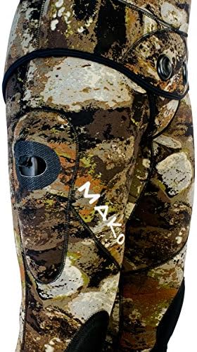 Traje de neopreno de pesca submarina 3D Yamamoto Reef Camo de 0.197in, 2 piezas