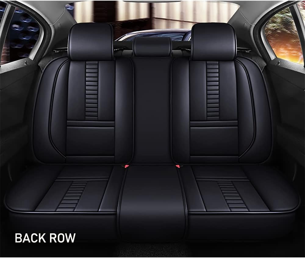 5 fundas impermeables de asiento de coche para Mazda CX-9 2007-2023, protectores de asiento delantero y trasero de piel sintética de alta calidad