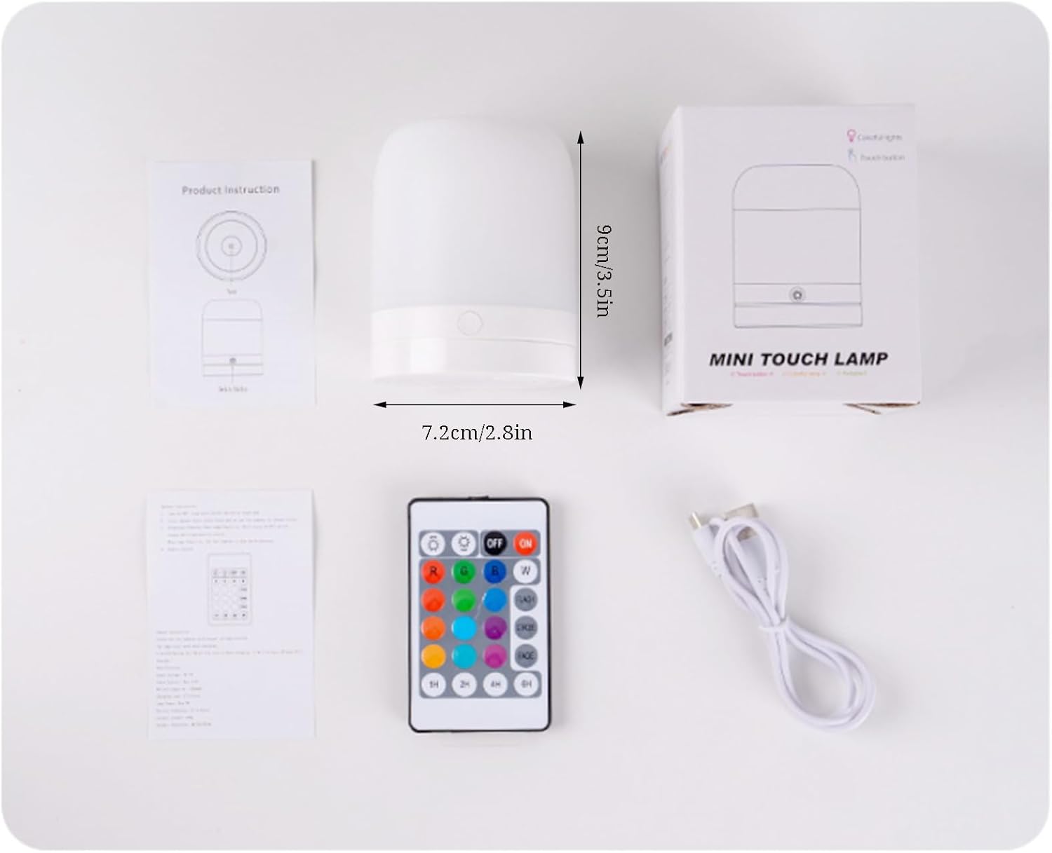 Luz nocturna para guardería del bebé, lámparas LED con sensor táctil de noche para niños lactancia materna y ayuda para dormir, luces recargables