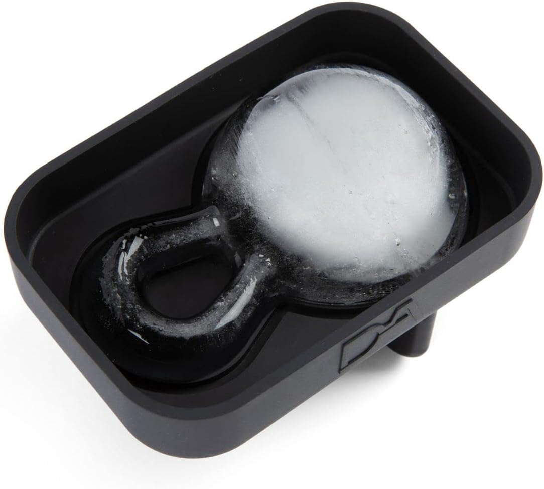 Molde de silicona para cubitos de hielo y whisky con pesas rusas (paquete de 2) para bebidas de fusión lenta, sin fugas, hielo para cócteles,
