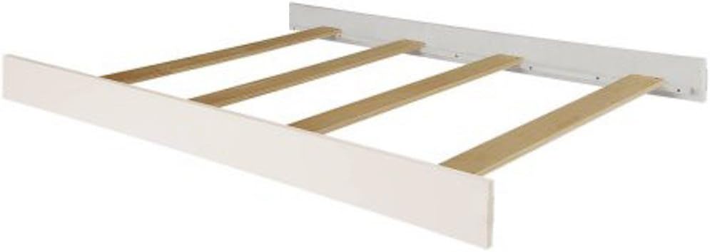 Kit de conversión de tamaño completo Rieles de cama para cunas de caché de bebé  Múltiples acabados disponibles (blanco)