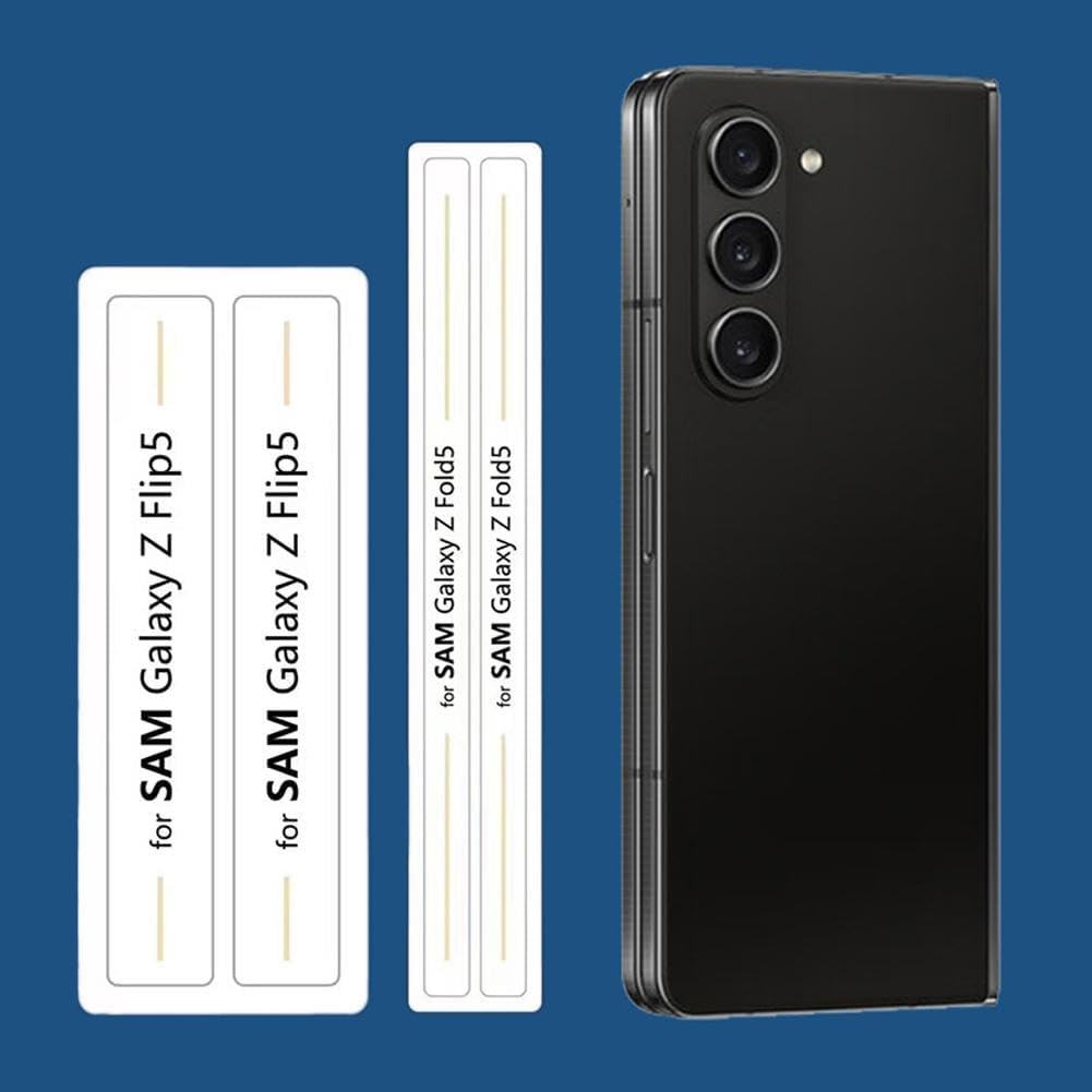 Paquete de 2 protectores de pantalla para Galaxy Z Fold 5 Flip 5 Flip 5, película protectora transparente antiarañazos para bisagra autorreparable
