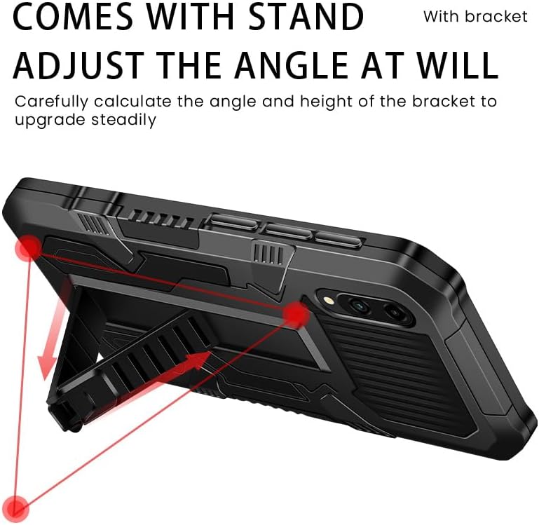 Funda compatible con Redmi Note 10 4G, función atril incorporada a prueba de golpes, compatible con Xiaomi Redmi Note 10S 4G, funda 2 en 1, color