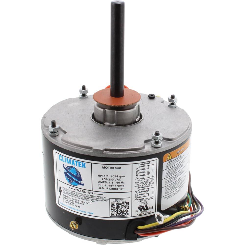 ClimaTek El motor del ventilador de condensador mejorado de 15 HP reemplaza directamente a Emerson US Motors K55HXNTL-4884, K55HXJGH-2667