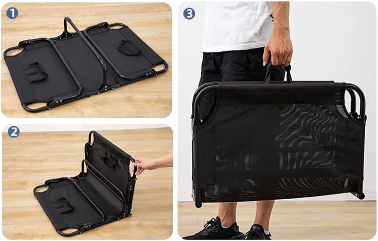 Cama elevada para perro, cama elevada plegable para perro, cama elevada para mascotas con malla lavable y transpirable, cama portátil para perros