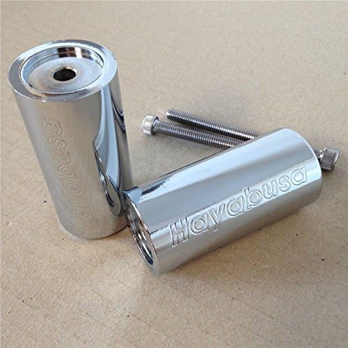 HONGK – Extremos de barra de palanquilla de 3 pulgadas de largo compatibles con Suzuki Hayabusa Gsxr1300 1999-2014 cromado B01C0SYXDY