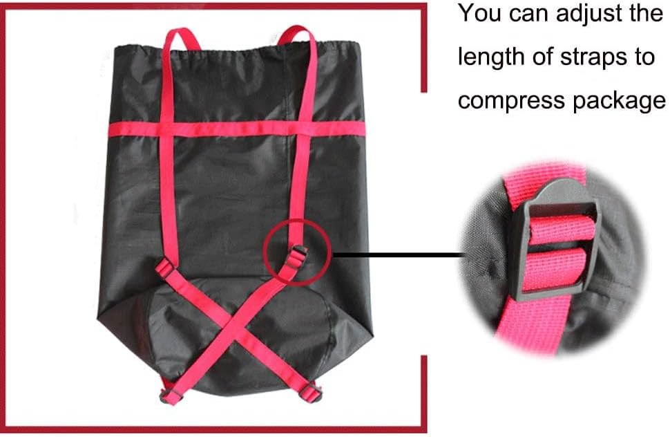 Wejjue Juego de 2 piezas de tamaño M y L de 24 L + 40 L, saco de compresión impermeable, saco de dormir, saco de almacenamiento para camping,