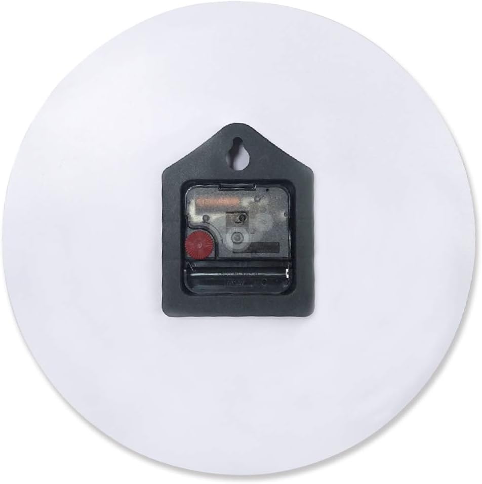 Reloj de pared con árbol del bosque, funciona con pilas, reloj de pared silencioso de PVC sin tictac de 10 pulgadas, paisaje forestal brumoso,