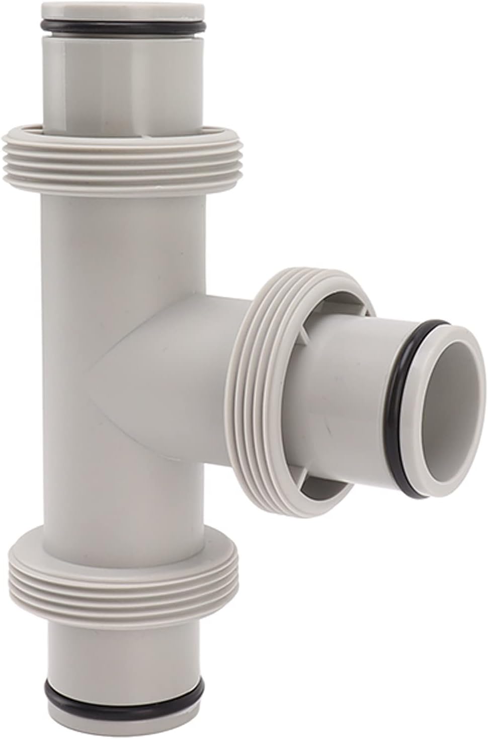 AYNEFY Válvula de émbolo de manguera de piscina dividida, adaptador de manguera de émbolo de manguera en forma de T 2 en 1 para sistemas de agua
