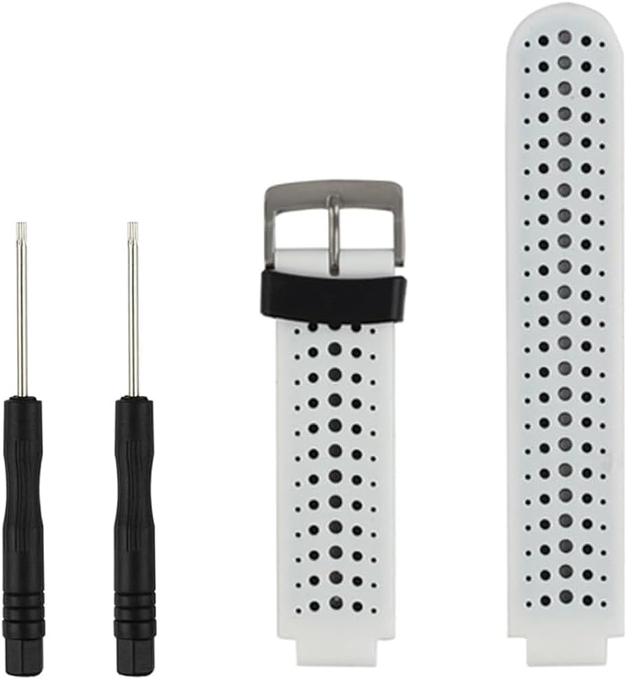 Threeeggs Correas de 0.866 in para Garmin Forerunner 235, correa deportiva de silicona para reloj inteligente Forerunner 220230  235620  630  735XT