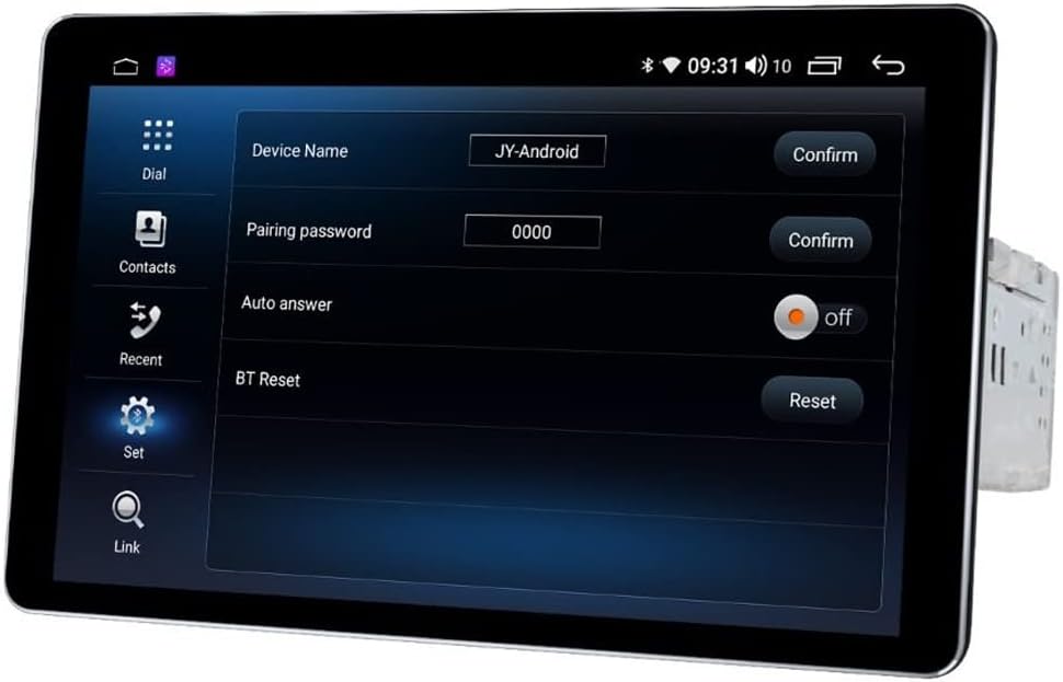 JOYING Radio de coche Android 10.0 de 8 pulgadas con octa Core 1280 x 800 pantalla desmontable en unidad principal de tablero compatible con tarjeta
