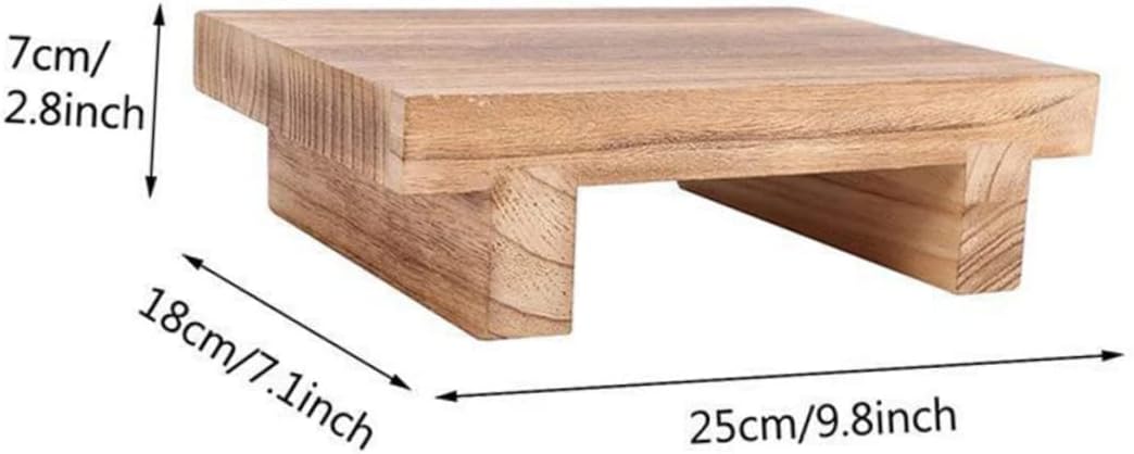 Tofficu Taburete de mesita de noche, taburete de cocina para niños pequeños, taburete de madera para niños, taburete de madera para adultos, muebles