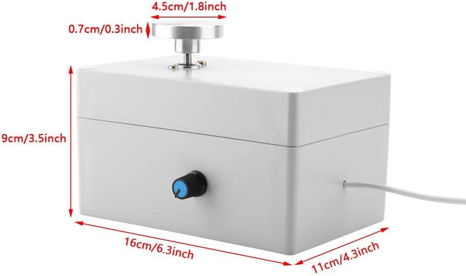 ZJchao Mini máquina eléctrica de cerámica de 2000 RPM Rueda de cerámica Artesanía  Herramientas escuela hecha a mano pequeño plato giratorio