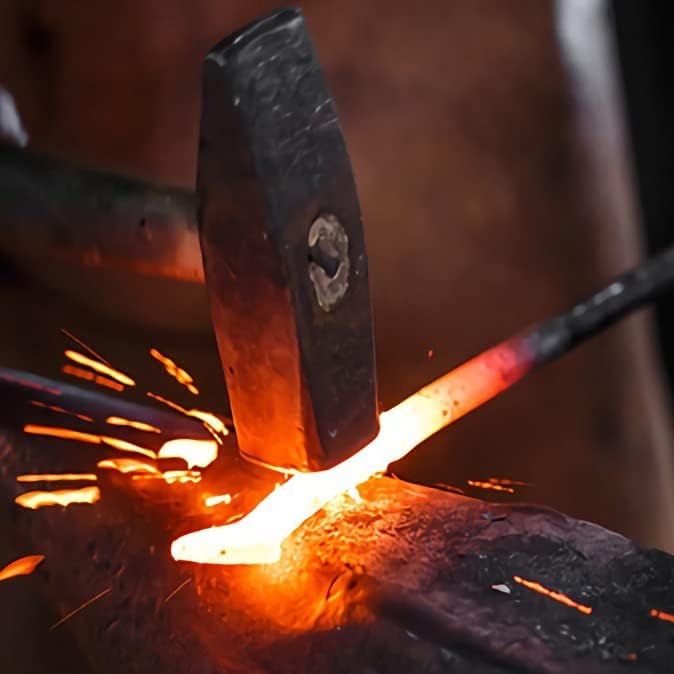 Herramientas de jardín de metal forjado a mano con mango de madera, herramientas de jardín hechas a mano de hierro forjado para el hogar, aspecto