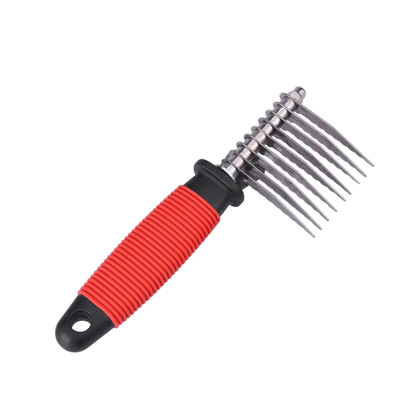 Peinadores de pelo para hombres, peine de aseo para cabello fino, peine de acero para mascotas, peine de aseo para mascotas, peine recto, peine de