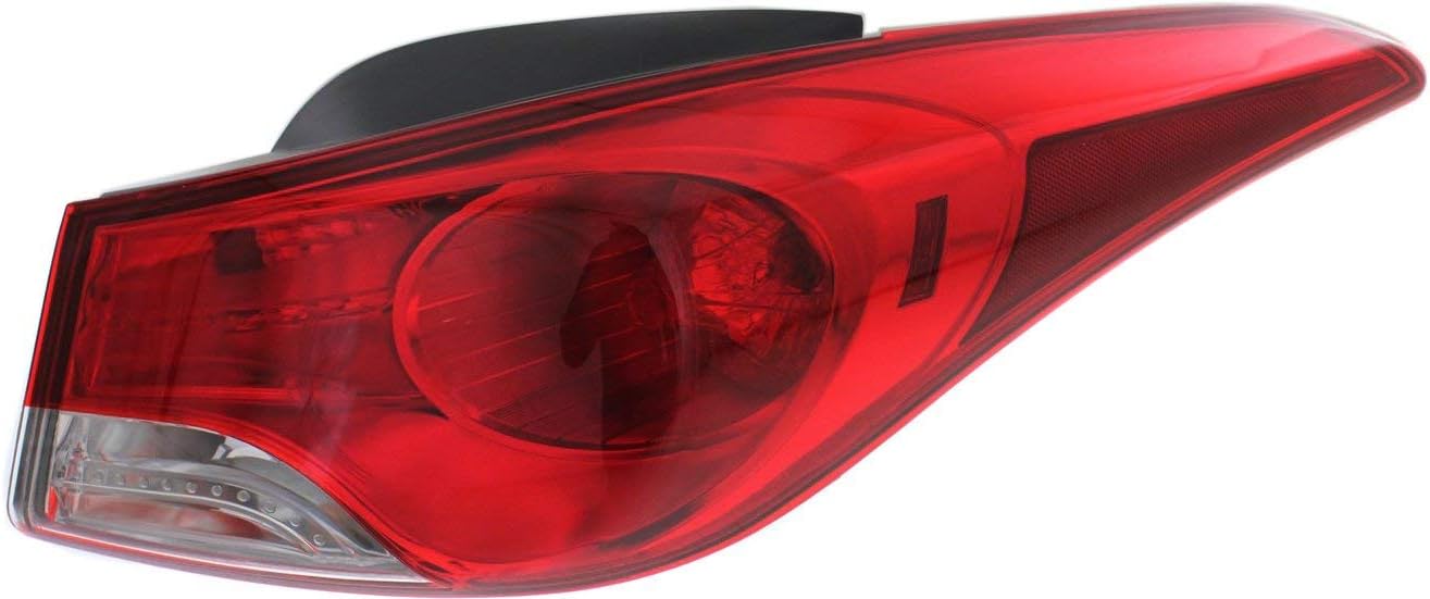 Evan Fischer Lado del conductor y del pasajero, luz trasera exterior compatible con Hyundai Elantra 2011-2013 – HY2805119, HY2804119