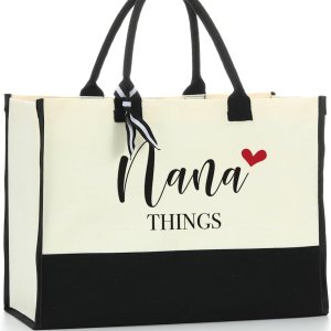 Noun – Bolsa de playa personalizada para mujer, bolsa de lona impermeable, regalos inspiradores para niñera, abuela Noun – Bolsa de playa personalizada para mujer, bolsa de lona impermeable, regalos inspiradores para niñera, abuela