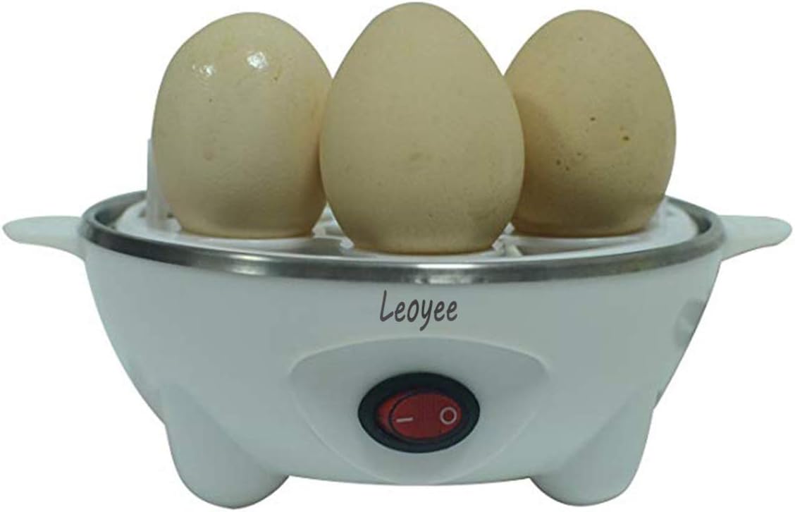 Cocedor eléctrico de huevos escalfador de huevos, olla rápida para huevos escalfados hervidos con apagado automático, olla suave, mediana y dura,