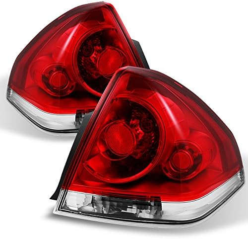 AKKON – Para Chevy Impala de repuesto de luces traseras rojas transparentes para conductorpasajero, par nuevo