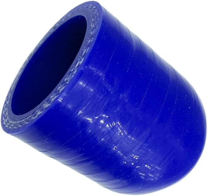 Tapa de refrigerante de silicona reforzada universal azul de 1-18 pulgadas (1.102 in) con abrazadera para calentador de derivación Puerto de agua de
