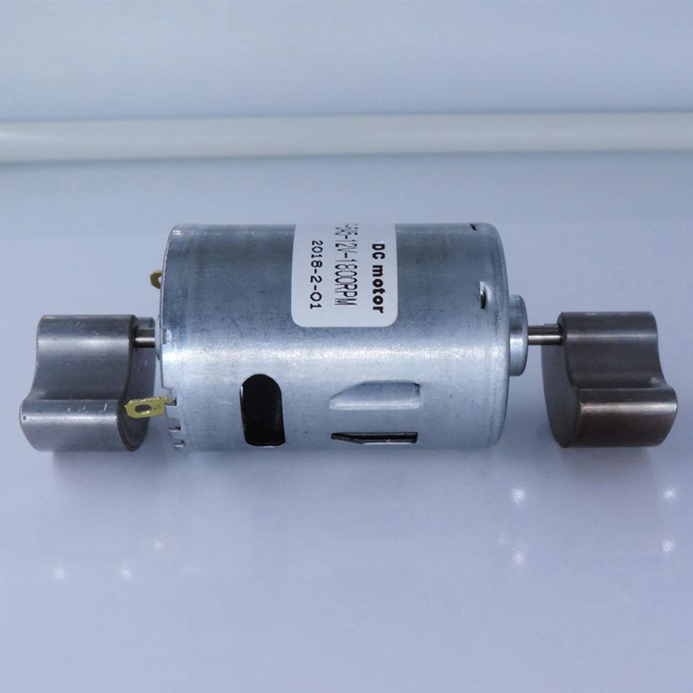 DC 12-24V 4000RPM Motor de vibración cepillado de doble cabezal motores vibratorios eléctricos de alto par con 2 masas giratorias de hierro
