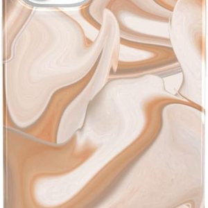 Casely Funda compatible con iPhone 12 Mini  Caramelo Delight  Funda con diseño de remolinos de mármol Casely Funda compatible con iPhone 12 Mini  Caramelo Delight  Funda con diseño de remolinos de mármol