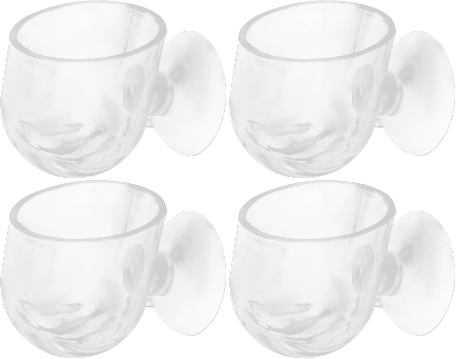 Ipetboom 4 macetas colgantes para acuario, comedero de acuario, pecera, maceta, acuario, alimentación, tazas, decoración, pecera, pecera, acrílico,