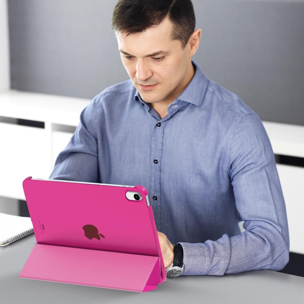 MoKo Funda para iPad de 10. generación 2022, delgada, rígida, de policarbonato translúcido, carcasa trasera para iPad de 10 generación de 10.9