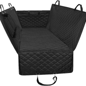 Honest – Fundas acolchadas de lujo para asiento de coche con solapa lateral para mascotas, para automóviles, camiones y SUV, funda impermeable y Honest – Fundas acolchadas de lujo para asiento de coche con solapa lateral para mascotas, para automóviles, camiones y SUV, funda impermeable y