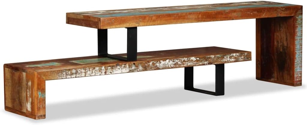 vidaXL Soporte para TV, soporte para monitor de sala de estar, soporte de escritorio para monitor de TV, centro de entretenimiento, consola de TV,