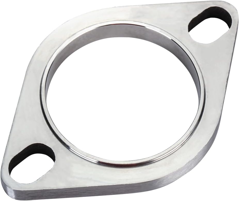 Kit de conexión de brida de escape de acero inoxidable, 2 pernos de 3.0 pulgadas de brida de escape y juego de juntas, accesorios para automóvil,