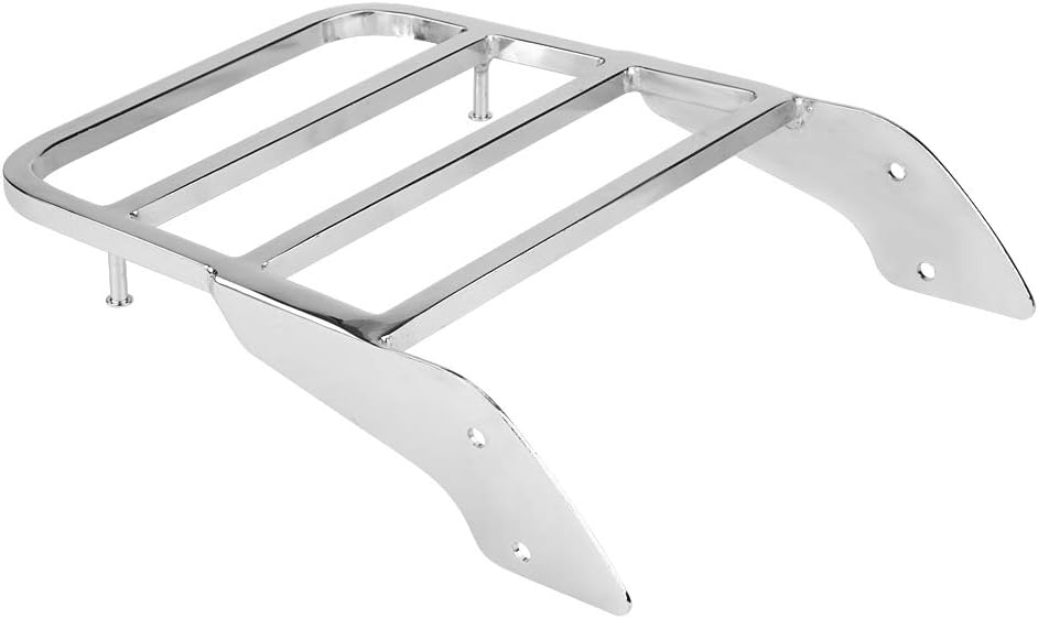 KIMISS Portaequipajes trasero, para motocicleta, barra Sissy Bar para Honda Shadow VT750 C2 1997-2003 (cromo plateado)