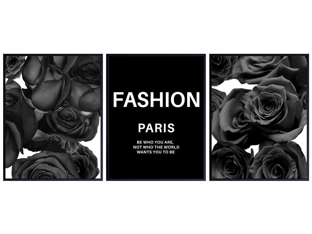 Glam Fashion Positive. Quote Art 11×14 – Designer Wall Decor for Women – Classy Couture Design Home Decor – Bedroom Living Room Bathroom – Luxury
