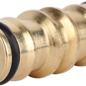 TOPINCN Conector de manguera Conector de manguera de latón Adaptador de tubería de agua de jardín roscado Montaje Riego de jardín TOPINCN Conector de manguera Conector de manguera de latón Adaptador de tubería de agua de jardín roscado Montaje Riego de jardín