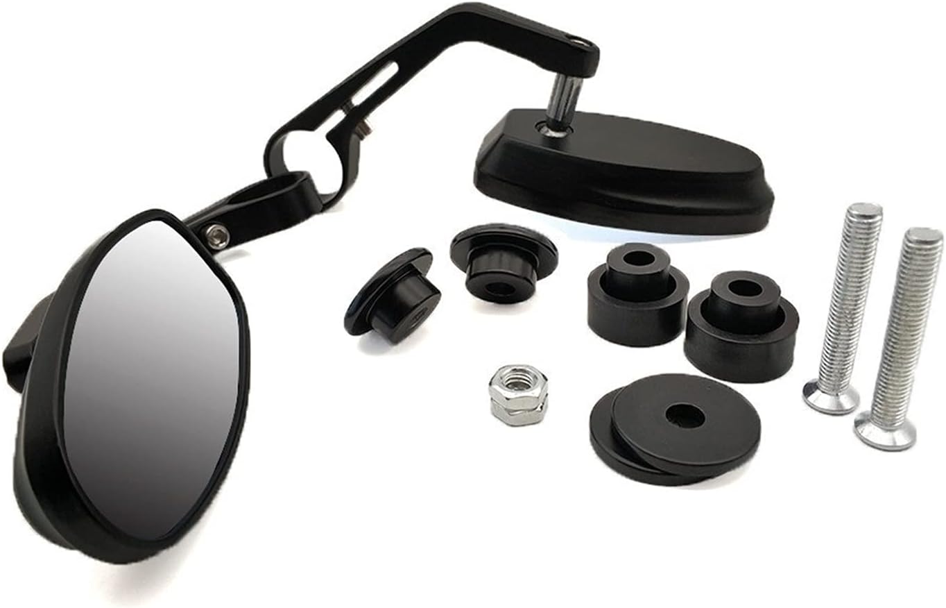 Espejo universal para motocicleta con mango de barra de 78 pulgadas para Kawasaki H2  H2R ZZRZX1400 S VeRsion ZX10R MODELO (color  rojo, tamaño