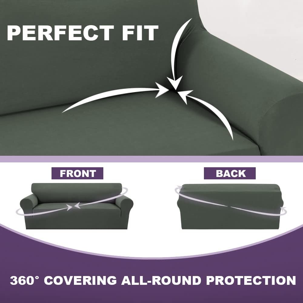 MeilleMaison Funda elástica para sofá 2023, 1 pieza, lavable, protector de muebles para mascotas, antideslizante, con parte inferior elástica (sofá