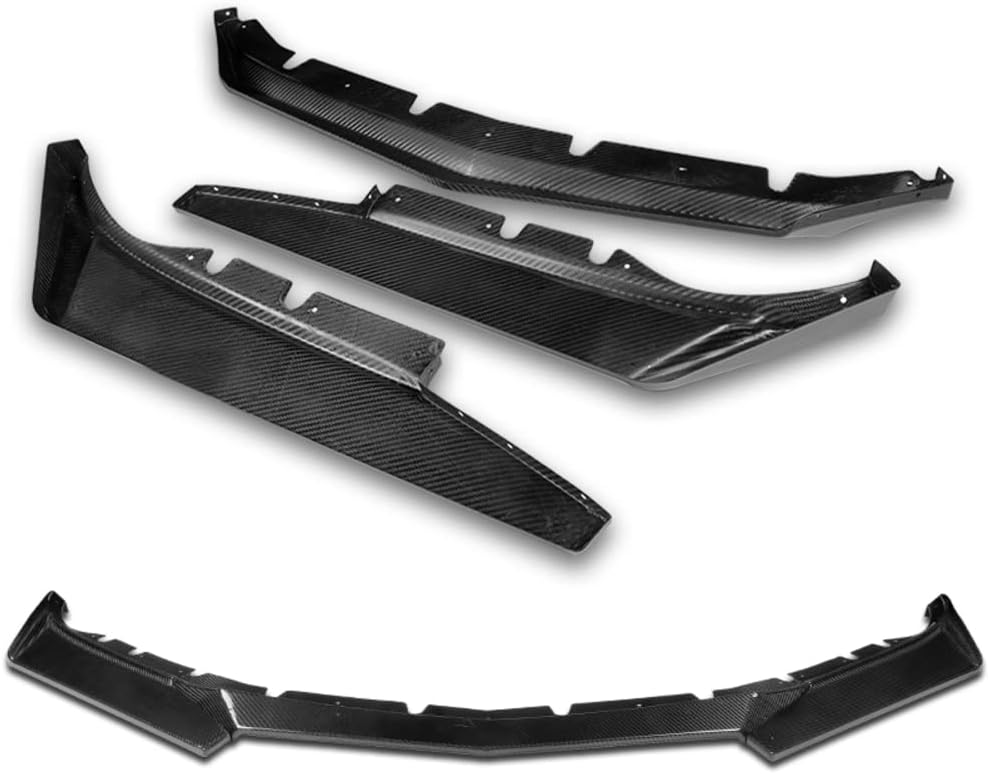 Q1-TECH, borde de parachoques delantero compatible con Chevy Camaro LTLSRSSS, alerón de parachoques delantero, divisor de cuerpo de mentón de aire,