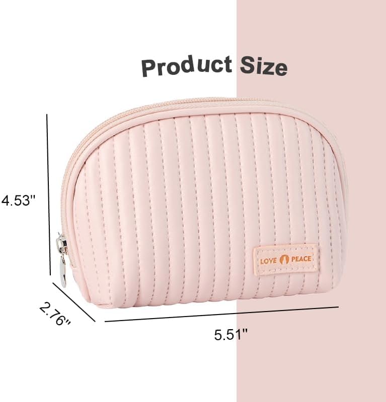 Bolsa de maquillaje de viaje, pequeña bolsa de cosméticos para bolso, bolsa con cremallera, bolsa de maquillaje, mini bolsa de cosméticos para