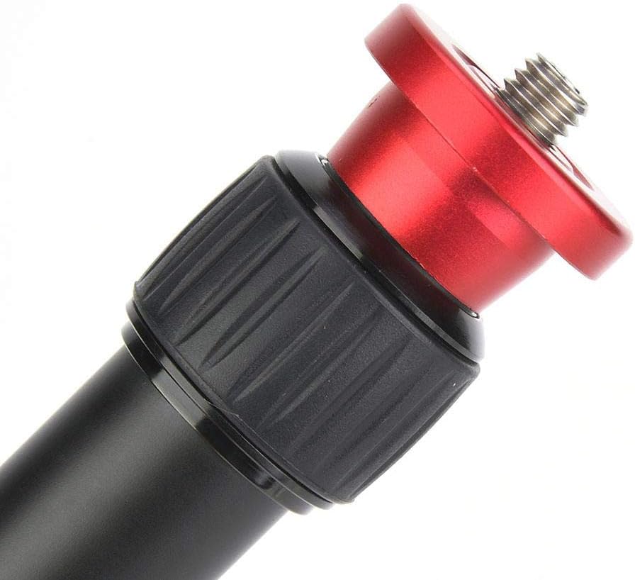 Tubo de extensión de trípode, poste de extensión de cardán, varilla de extensión de monopod de montaje de trípode de aleación de aluminio para