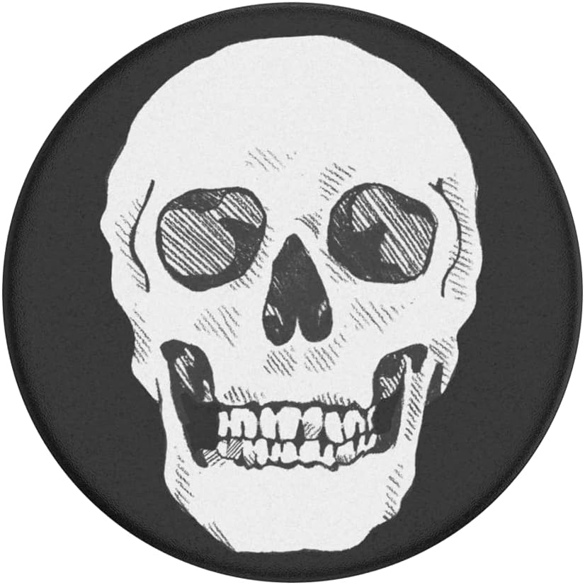 PopSockets Agarre para teléfono con soporte expansible, Skull PopGrip – Shaky Bones