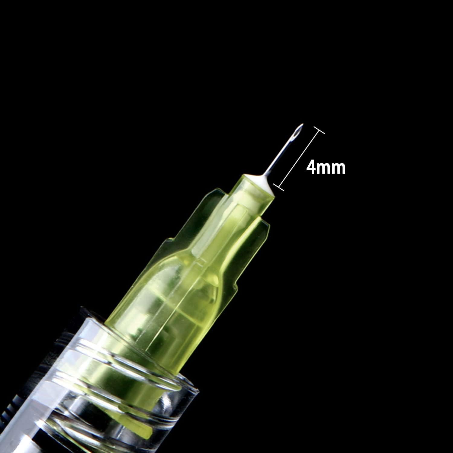 Aguja desechable Luer Lock 30Ga 0.157 in 100Pack (30Ga-0.157 in)