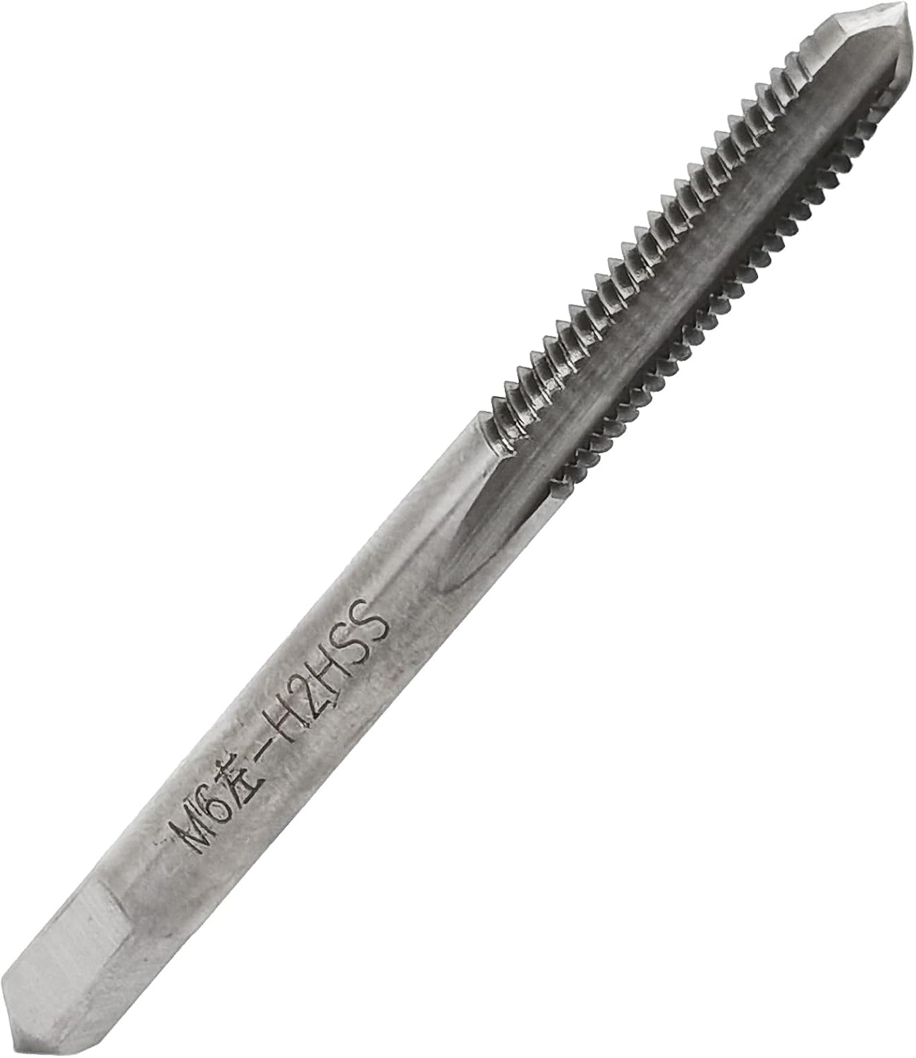 M6x1.0.000 in HSS Máquina Izquierda Rosca Macho, Broca de Taladro para Perforación de Agujero de Madera Metal (1 Pieza)