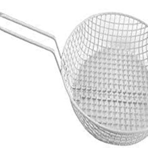 Winco MSBW-12M, cesta de empanado de malla mediana de 12 pulgadas, cesta de alambre de acero con revestimiento antiadherente de plástico Winco MSBW-12M, cesta de empanado de malla mediana de 12 pulgadas, cesta de alambre de acero con revestimiento antiadherente de plástico