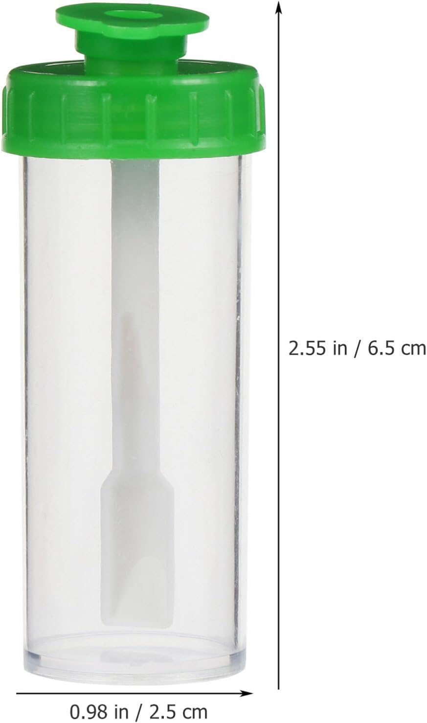 POPETPOP Colector fecal Designable 50pcs 0.5 fl oz Taburete Espécimen Taza Taburete Contenedor con Cuchara Tapa Taburete Taza de Muestreo