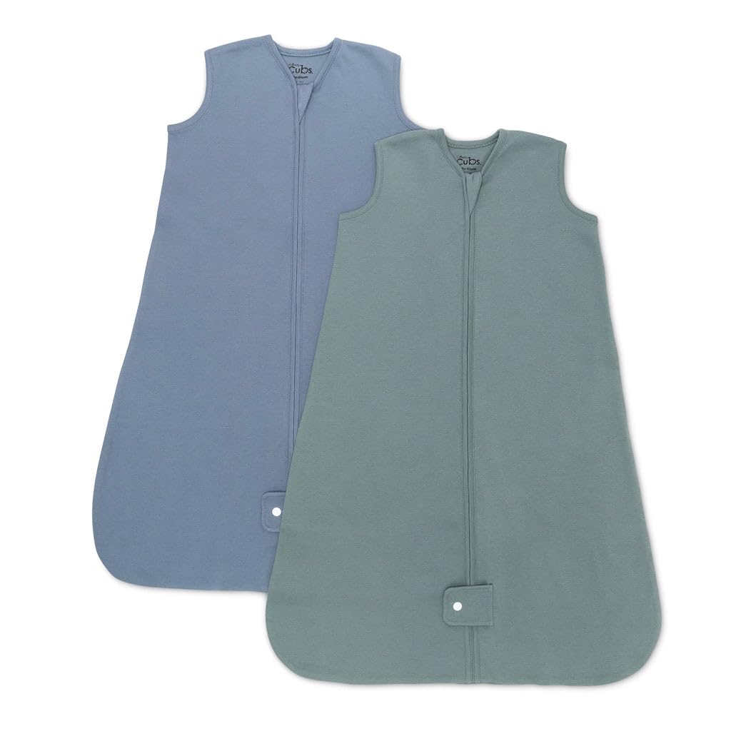 Comfy Cubs Saco de dormir, saco para bebé, paquete de 2, manta transpirable para recién nacidos y niños pequeños, mameluco lindo y cómodo, suavidad