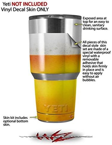 Vinilo Wrap para Yeti Rambler vaso30oz cerveza por wraptorskinz