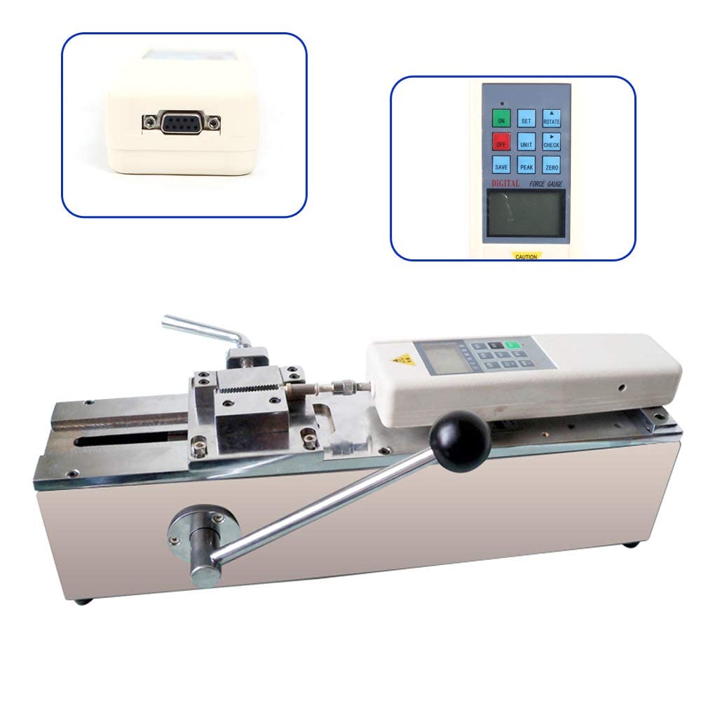 Medidor de fuerza digital HP-500 1000N Push Pull Force Meter Tester 10V Tensile manual HPH Pull Gauge Wbanco de prueba (1% precisión)